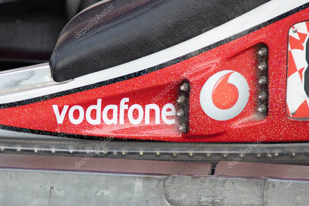 Bordeaux , Aquitaine  France - 11 12 2022 : Vodafone brand logo and text sign British multinational telecommunications company