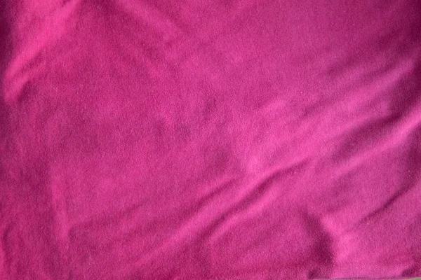 Roze Licht Katoen Stof Textuur Kleding Katoen Jersey Achtergrond Plooien — Stockfoto