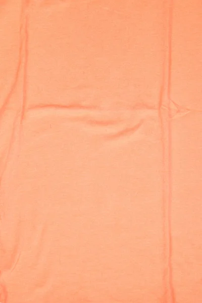 具有大褶皱亚麻 天然棉质装饰帆布背景的粉红涤纶织物质感 — 图库照片
