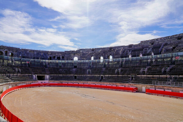 Arena of Nimes in gard southeast France