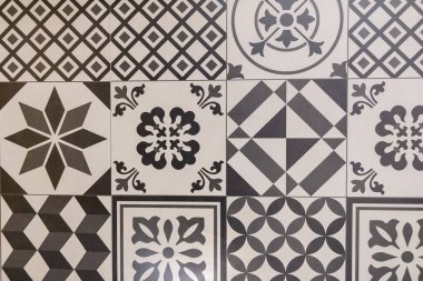 ceramic tiles style seamless geometric patchwork south Azulejo tile decor background
