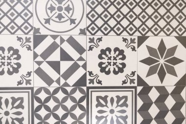 ceramic tiles style seamless brown patchwork from Azulejo tile classic Spain decor background