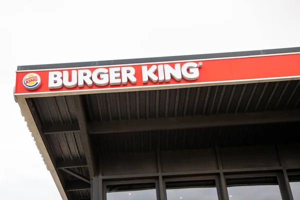 Bordeaux Aquitaine France 2023 Burger King Entrance American Restaurant Sign — Stock Photo, Image
