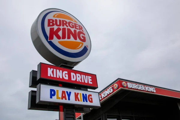Bordeaux Aquitaine Francie 2023 Burger King Drive Play King Panel — Stock fotografie