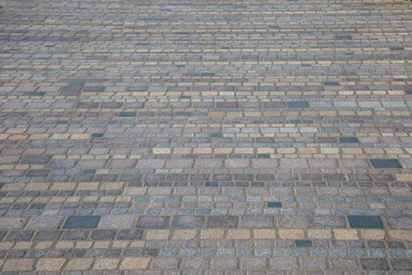 古い中世の床舗装は灰色の石の背景を使い — ストック写真