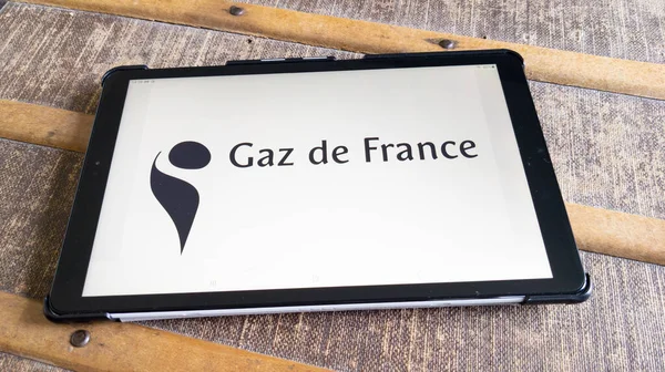 Bordeaux Aquitania Francia 2023 Gdf Gaz France Logo Segno Testo — Foto Stock
