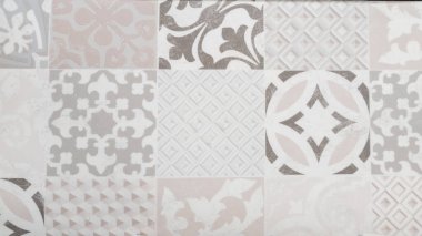 Portekiz klasik İspanya arka planından seramik fayanslar suluboya stili renksiz yama işi Azulejo fayansları