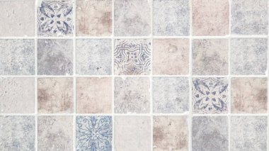 Portekiz fayansları Akdeniz tarzı suluboya tasarımı Azulejo arka planı