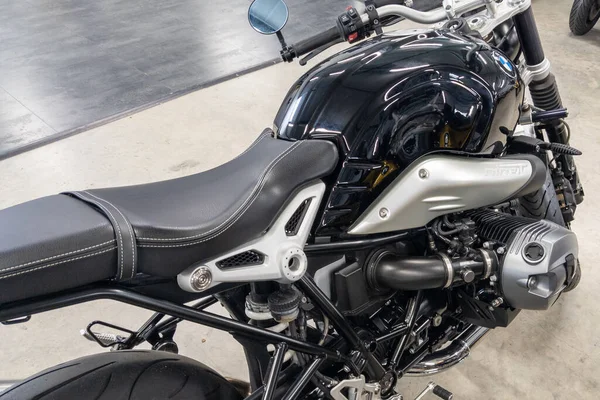 Бордо Франция 2023 Девятитонный Ретро Мотоцикл Винтажными Деталями — стоковое фото