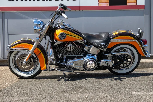 Bordéus Aquitânia França 2023 Harley Davidson Herança Softail Bike Moto — Fotografia de Stock