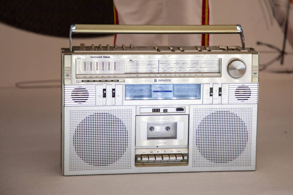 Bordeaux , Aquitaine France - 04 02 2023 : continental edison retro portable stereo radio cassette recorder