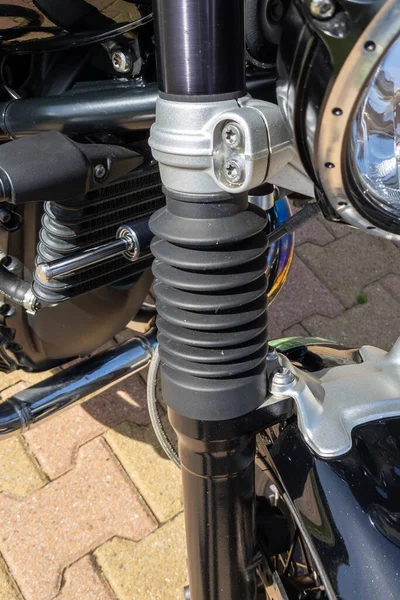 Gummi Vorderradgabel Shock Motorrad Federung Gamasche Motorrad Schutz Kunststoff Schwarze — Stockfoto