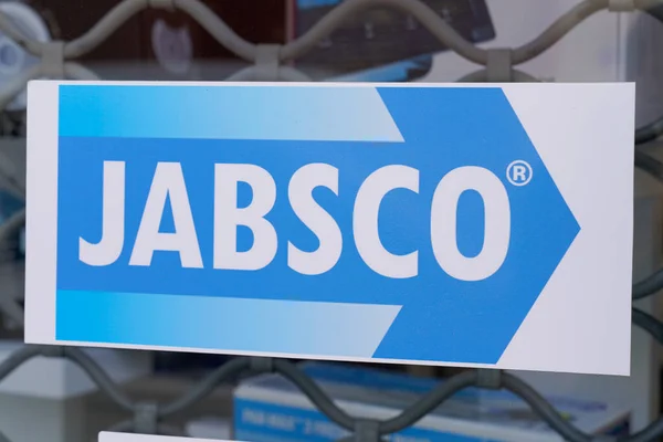 stock image La Rochelle , Aquitaine  France - 04 12 2023 : Jabsco logo brand and text sign industrial sector internationally invention of flexible turbine pump