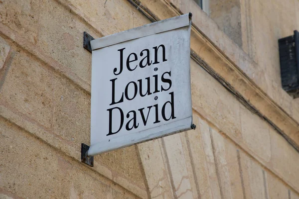 Μπορντό Aquitaine Γαλλία 2023 Jean Louis David Υπογράψει Κείμενο Και — Φωτογραφία Αρχείου