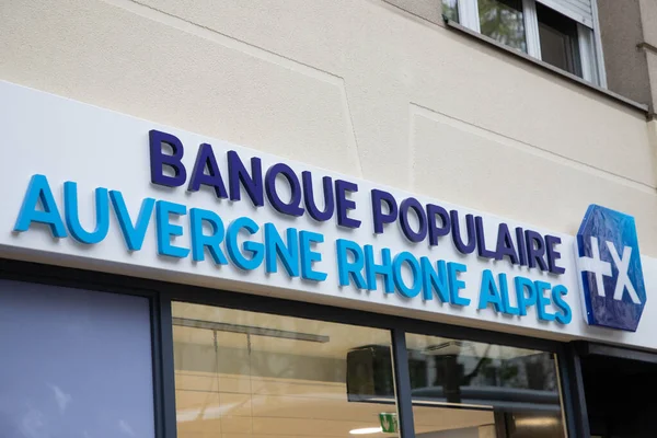 Lyon Aura Francia 2023 Banque Populaire Auvergne Rhone Alpes French — Foto de Stock