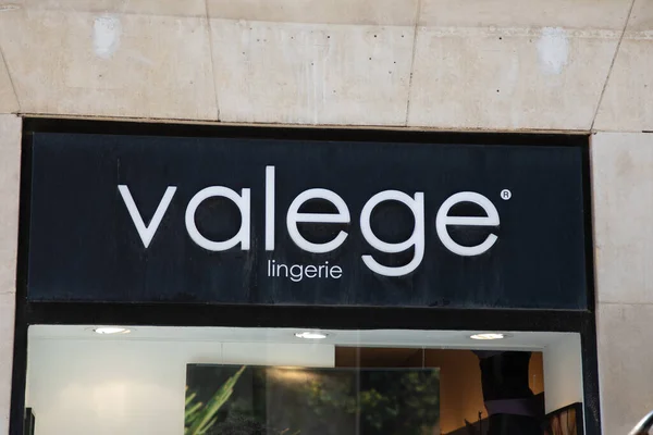 stock image Bordeaux ,  Aquitaine France - 04 17 2023 : valege logo brand and text sign on wall facade storefront fashion business