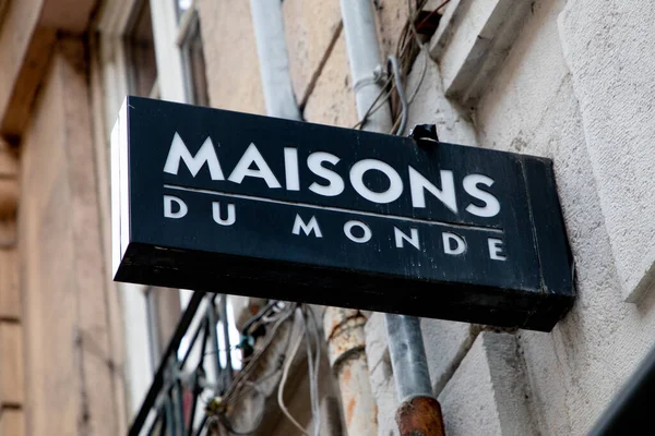 Bordeaux Aquitaine France 2023 Maisons Monde Logo Markası Fransa Nın — Stok fotoğraf
