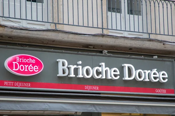 Lyon Aura Francia 2023 Brioche Doree Signboard Logo Brand Text — Foto de Stock