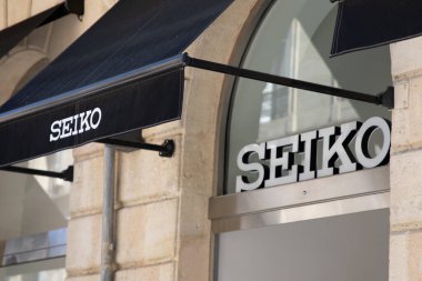 Bordeaux, Aquitaine France - 05 09 2023: Seiko butik metin markası ve saat satan Japon saat dükkanı şirketinin logo cephesi