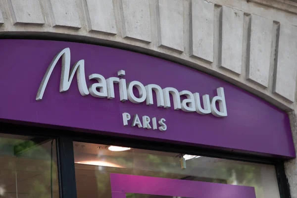 stock image Bordeaux , Aquitaine  France - 05 19 2023 : Marionnaud paris logo text shop sign brand on facade wall of city store