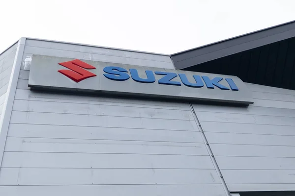 Bordeaux Aquitaine Frankreich 2023 Suzuki Zeichen Text Und Markenlogo Fassade — Stockfoto