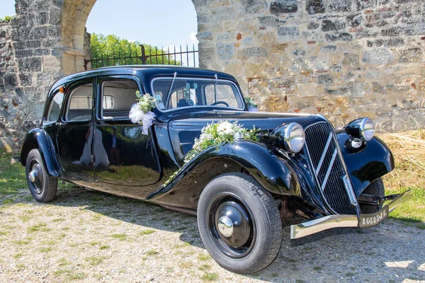Bordeaux Aquitaine France 2023 Citroen Traction Avant Vintage Classical Car — стокове фото
