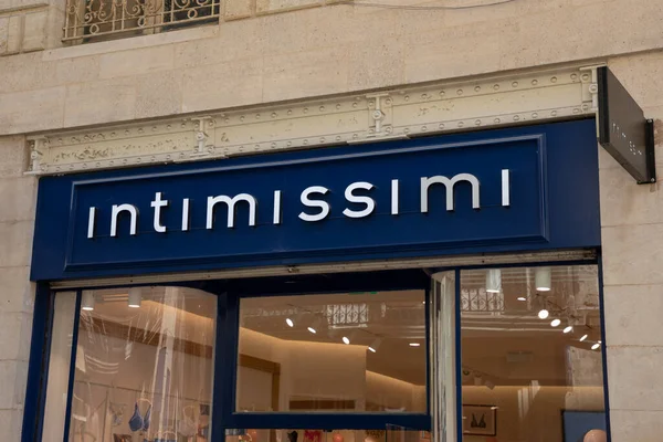 Bordeaux Aquitaine France 2023 Intimissimi Mağazası Logosu Talyan Çamaşırı Giyim — Stok fotoğraf