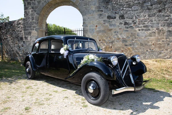 Bordeaux Aquitaine Frankrijk 2023 Citroen Tractie Avant Vintage Klassiek Auto — Stockfoto