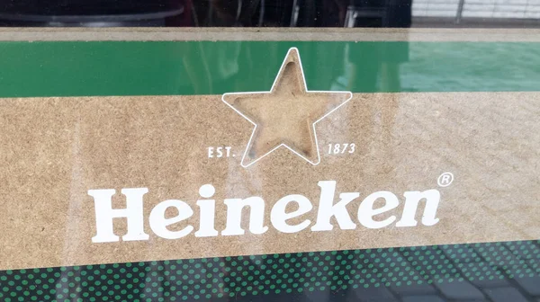 Bordeaux Aquitaine Frankrike 2023 Heineken Logo Varumärke Och Text Tecken — Stockfoto