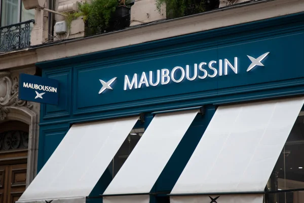 Bordeaux Aquitaine France 2023 Mauboussin Logo Brand Text Sign Front — 스톡 사진