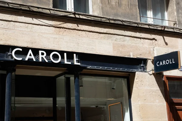 Bordeaux Aquitaine France 2023 Caroll Imza Logosu Kadın Giyim Mağazası — Stok fotoğraf