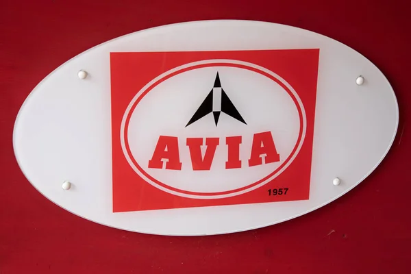 Μπορντό Aquitaine Γαλλία 2023 Avia 1957 Πινακίδα Κείμενο Και Λογότυπο — Φωτογραφία Αρχείου