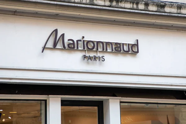 Bordeaux Aquitaine France 2023 Marionnaud Paris Logo Mağazası Kozmetik Mağazası — Stok fotoğraf