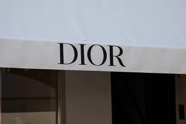 Bordeaux Akwitania Francja 2023 Dior Store Sign Text Logo Marki — Zdjęcie stockowe