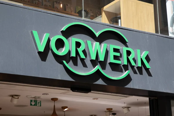 stock image Bordeaux , France - 07 01 2023 : vorwerk sign logo and brand text on shop wall facade thermomix company products sell store vacuum cleaners