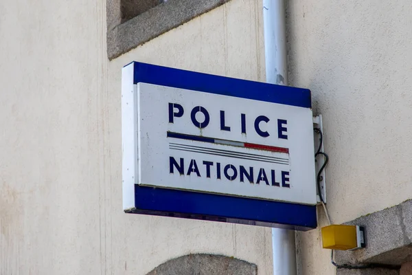 Бордо Франція 2023 Поліцейський Знак Текст Логотип Національної Поліції Франції — стокове фото
