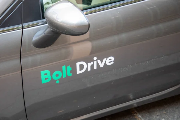 Burdeos Francia 2023 Bolt Drive Firmar Logotipo Texto Marca Puerta — Foto de Stock