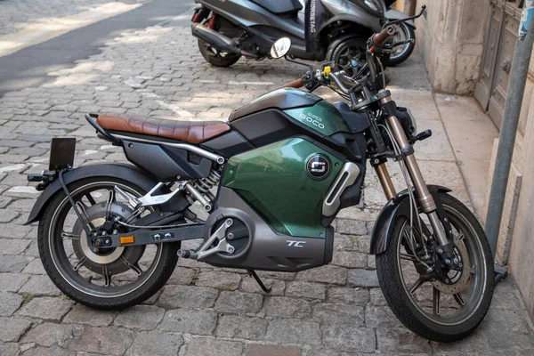 Burdeos Aquitania Francia 2023 Super Soco Wanderer Max Side Motorcycle — Foto de Stock