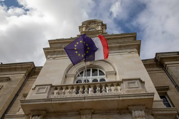 Biuro Fasady Ratusza Francuskim Ratuszu Burmistrz Francji — Zdjęcie stockowe