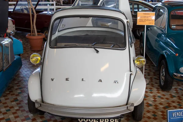 Talmont Francia 2023 Velam Microcar Isetta Historical Car Exposed Museum — Foto de Stock