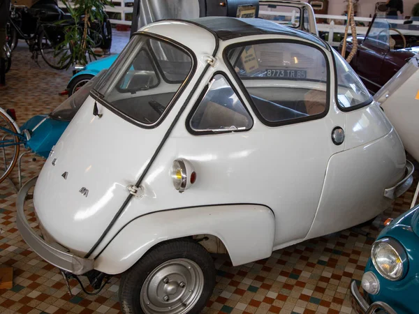 Talmont Frankreich 2023 Velam Microcar Isetta Historisches Auto Italienisches Französisches — Stockfoto