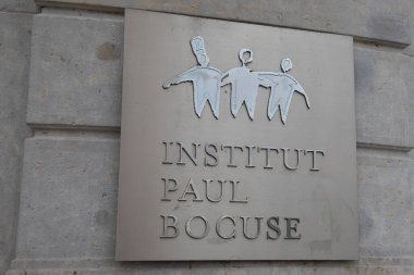 Lyon, Fransa - 107 2023: Institut Paul Bothe Logo markası ve metin imzası