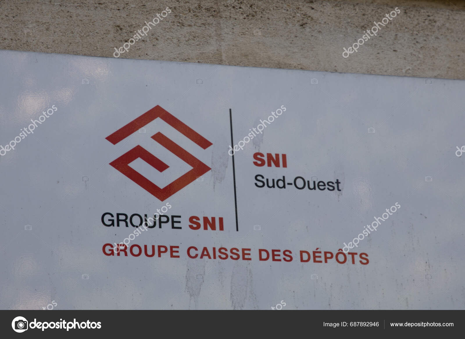 Bordeaux France 2023 Sni Group Caisse Des Depots Consignations French Stock Editorial Photo