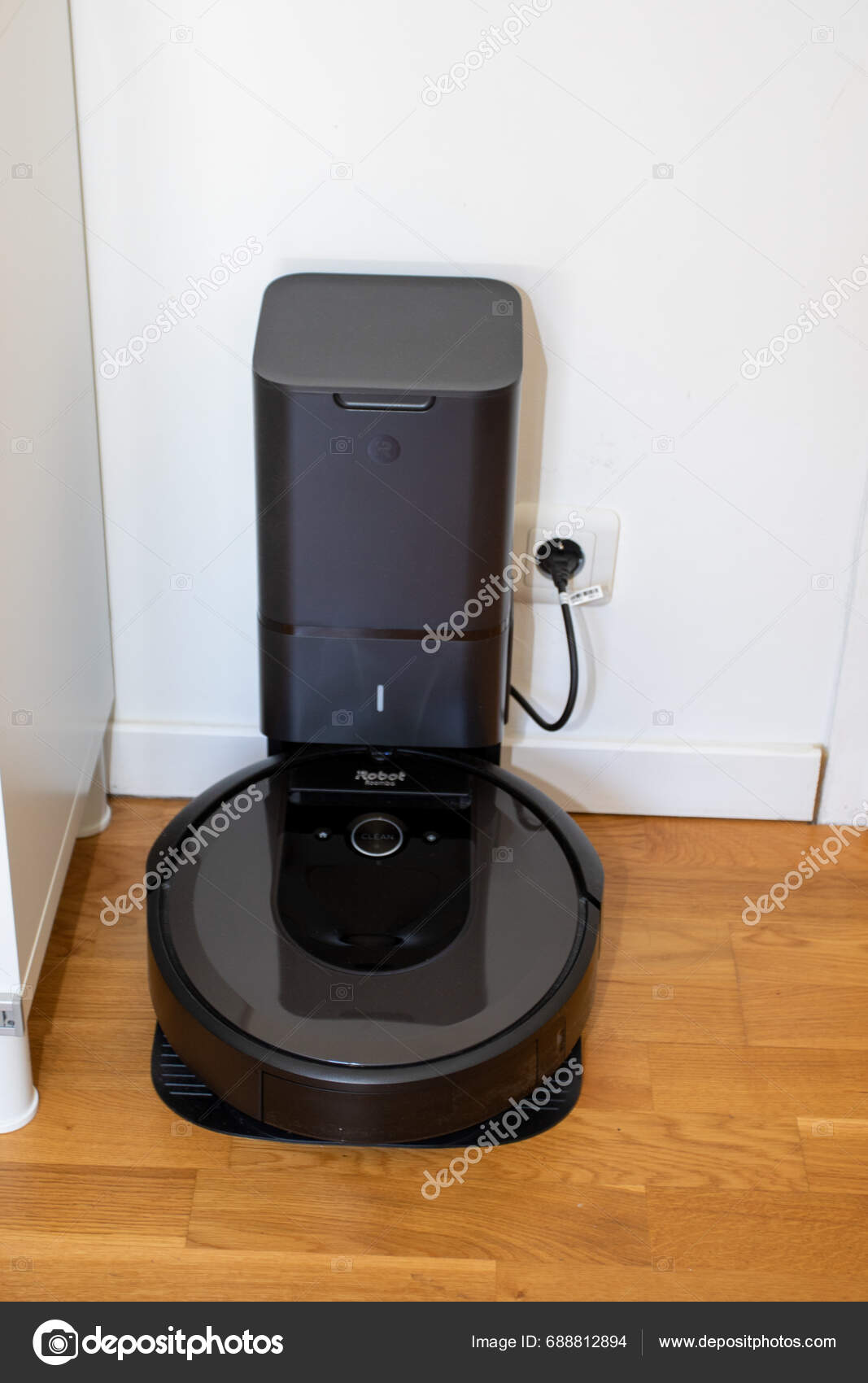 Lyon France 2023 Irobot Robot Roomba Robotic Vacuum Cleaner Laminate