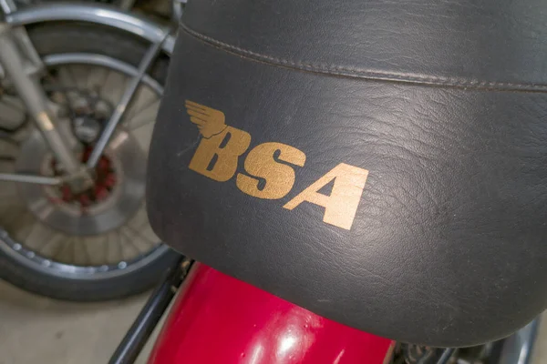 Bordeaux Francia 2023 Bsa Logo Testo Segno Marca Moto Antiche — Foto Stock