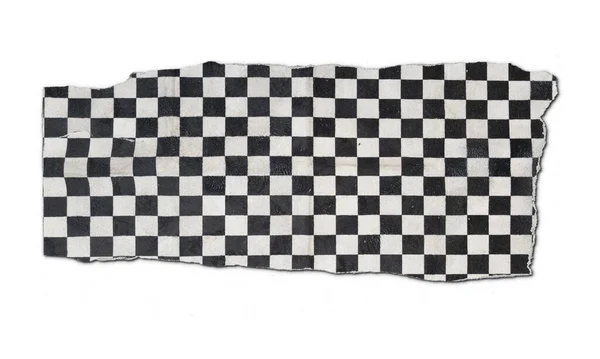 black and white checkered carpet sample cutout fabric background in car and motorcycle racing concept