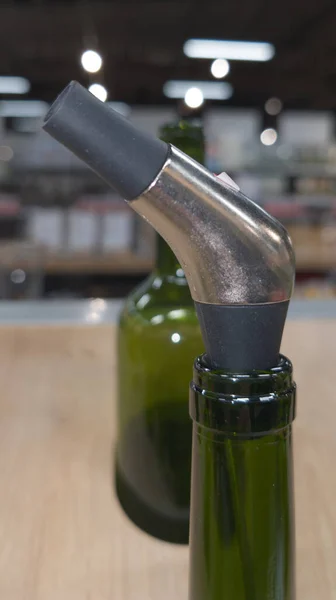 bottle stainless steel drink pourer for sale in shop wine specialist