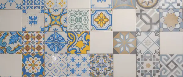 floor Azulejo artistic cement tile mosaic tiles wall tile with various patterns as background