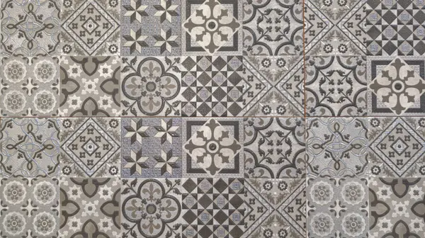 Çiçek motifli azulejos doku arka planı duvar fayansları zemin mimari açıdan zorlayıcı mozaik tasarımı