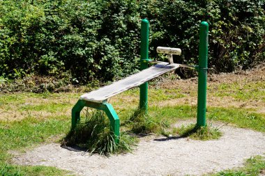 ab board exercise equipment in public park